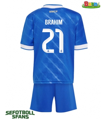 Real Madrid Brahim Diaz #21 Tredjeställ Barn 2025-26 Kortärmad (+ Korta byxor)